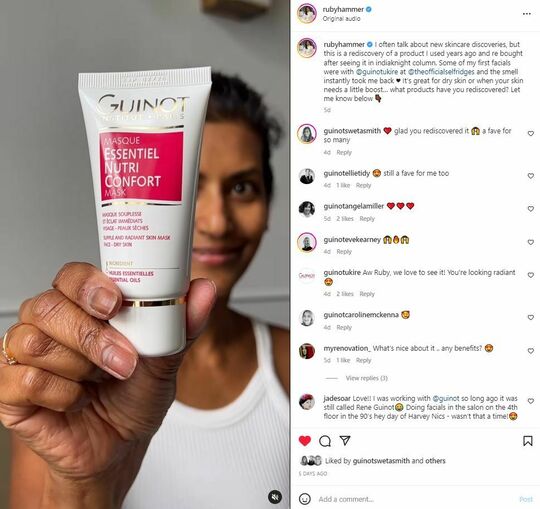 24 03 23 Ruby Hammer Insta Masque Essentiel Nutri Confort
